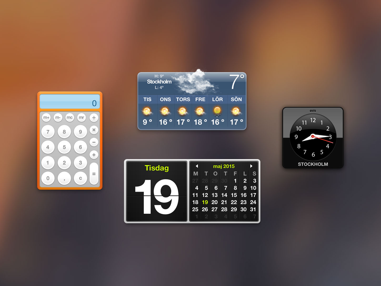 Widgets for mac desktop